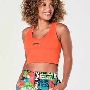 Zumba Orange Crop Top